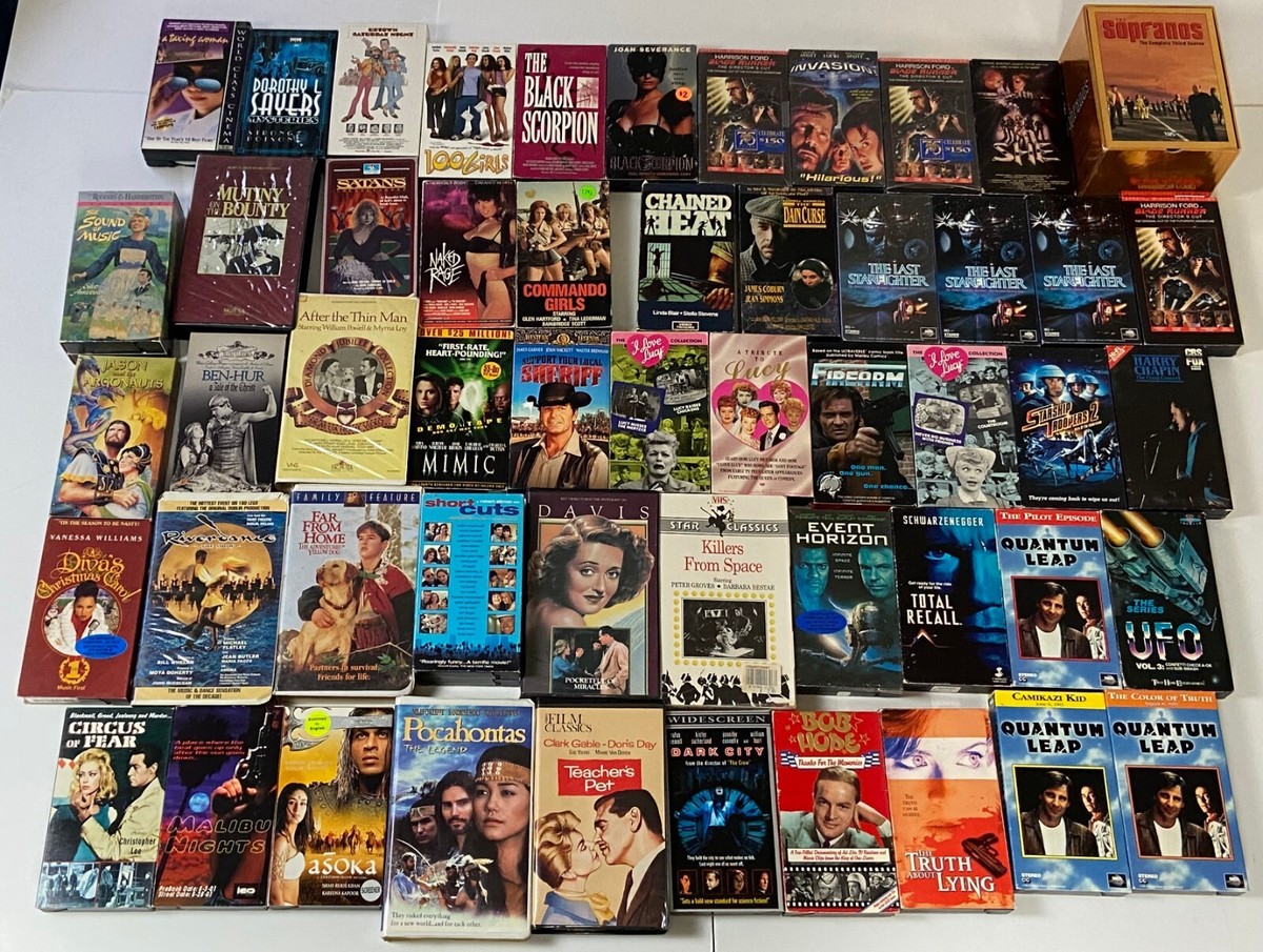 VHS Movie Video Tape 53pc Collection Lot Drama Comedy Action