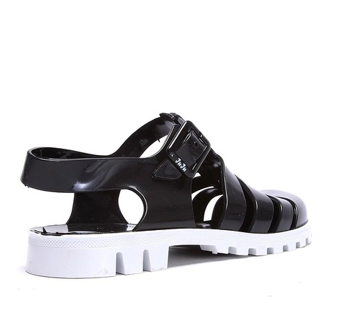 white T bar Sandals 99 Rrp £25 Jellies 2tone Maxi Womens Black Juju w0ytUqxyBA