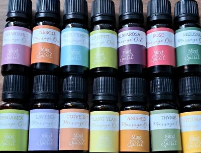 DEAGOSTINI Job Lot Of 40 Small Pre-Blended Aromatherapy Massage Bath Oils 10ml