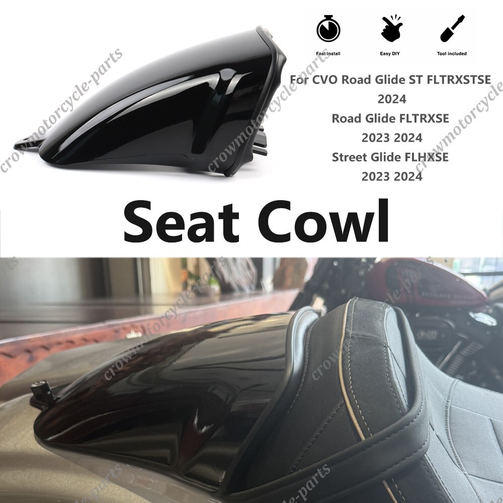 For Harley CVO Street Glide FLHXSE 2023 2024 Passenger Rear Seat