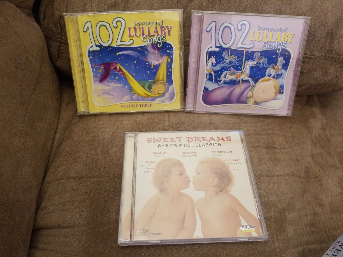 Lot of 3 baby music:Sweet Dreams and 102 instrumental
