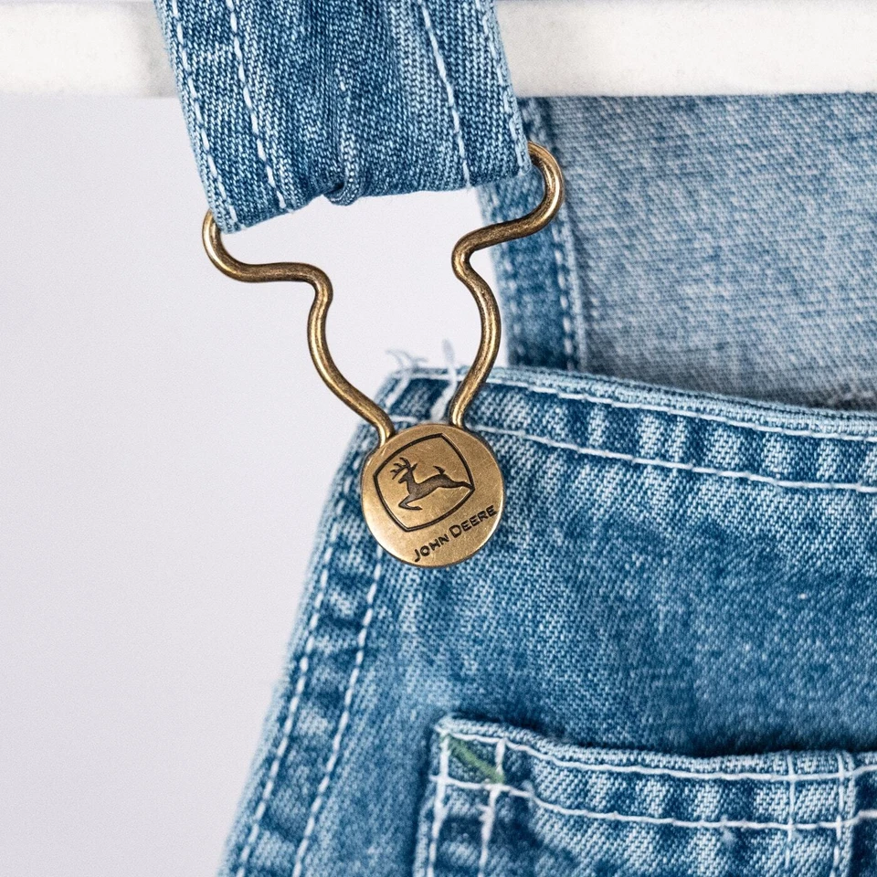 Комбинезон джинсовый нагрудник для мальчиков девочек ясельного возраста John Deere размер 4T 100% хлопок фермерское ранчо - Изображение 3 из 4