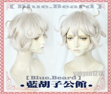 Anime Sheep Roll Silver White Wig Cosplay Wigs Hairpiece