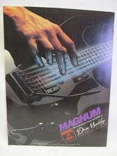 Dean Markley Magnum Electric Guitar Strings 1985 Vintage Print Ad Music Room