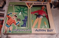 VINTAGE 1967 IDEAL CAPTAIN ACTION BOY AQUALAD COSTUME MIB UNUSED RARE BOX FLAW
