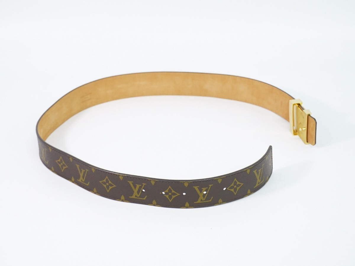 Louis Vuitton Mini 25MM Monogram Canvas Belt in Brown