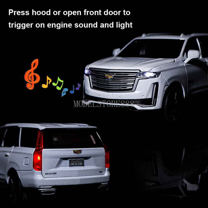 1:32 Diecast Vehicle Model Car Toy Kids Sound Light Toy for Cadillac Escalade - Image 3 of 4