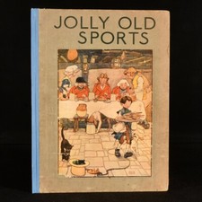 1922 Jolly Old Sports Frank Adams First Edition Illustrated Colour Uncommon