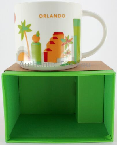 New Starbucks Orlando Florida You Are Here YAH Collector Series 14oz Ceramic Mug - Afbeelding 1 van 3