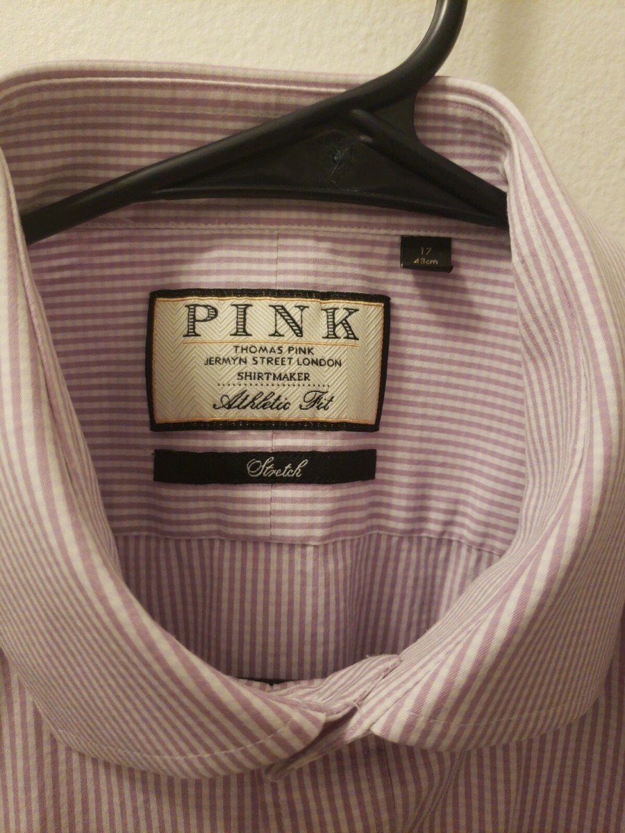Pink Shirts Pink Jermyn Street PINK Thomas Pink Jermyn Street London Pink  Striped Button Up Men's, image size:900x1200
