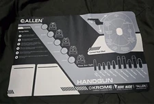 17 in x 11 in Gun Cleaning Mat Krome by Allen - Designed for handguns