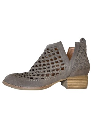 Jeffrey Campbell Taggart Suede Cutout Taupe Cut-Out Pointed