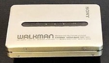 SONY Walkman WM-EX677 Portable Cassette Tape Player Silver Very Good