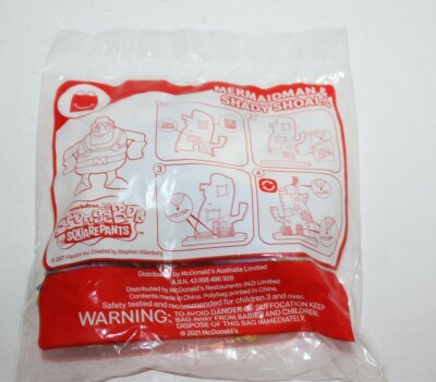 McDonald's Happy Meal Promotional Toy Spongebob Squarepants Mermaidman & Sandy