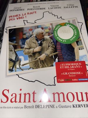 SEALED Dvd France Import Saint Amour Gerard Depardieu 2016
