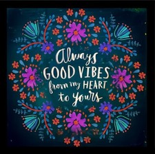 Always Good Vibes From My Heart To Yours Refrigerator Fridge MAGNET
