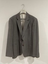 Armani Collezioni Men's Suit Jacket Two Button Wool Blend Gray Sz 44 C
