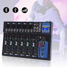 Portability Professional Mixer 7-Channel Mixer w/USB Audio Interface,Stereo