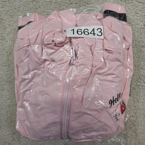 Hello Kitty x Forever 21 Pink Valentine Puffer Jacket Womens Small Girl Large - Picture 9 of 10