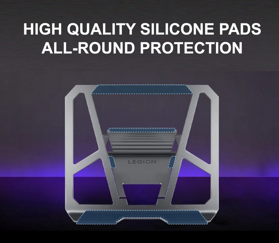 Legion/Lenovo Gaming Laptop Cooling Stand, Z4 Slim, Aluminum Alloy, Genuine 2024 - Image 3 of 4