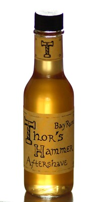 Bay Rum Aftershave, Thor's Hammer Bay Rum, All Natural, Handmade in USA, 5 oz