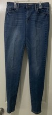 Jessica Simpson Curvy High Rise Skinny Jeans Stretch Blue Denim Med Wash Size 30