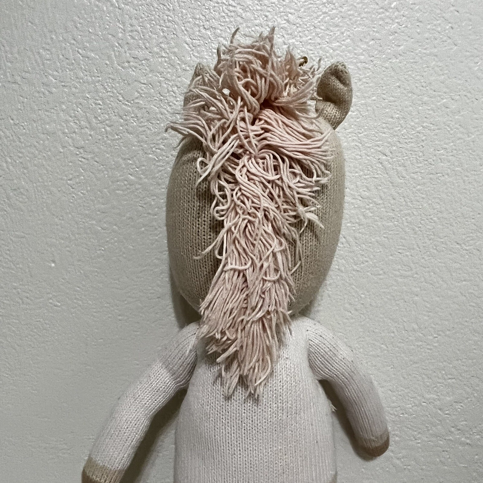Cuddle + Kind Zara the Unicorn Plush Knit Handmade Doll Stuffed Animal 20" thumbnail 11
