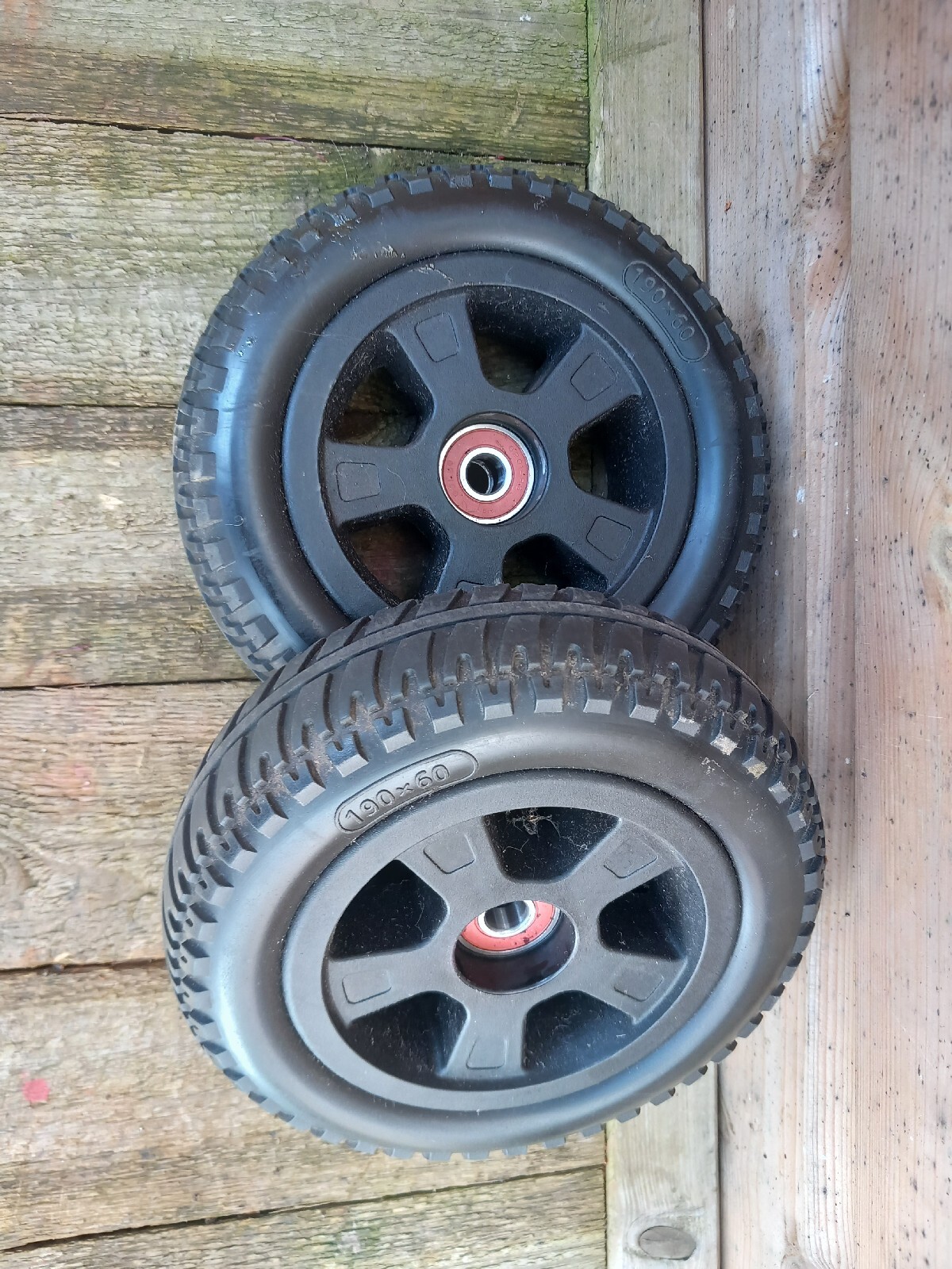 One Rehab Liberty Pair of front wheels mobility scooter Parts eBay