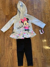 Minnie Mouse and polka dots hoodie and legging set 12 month