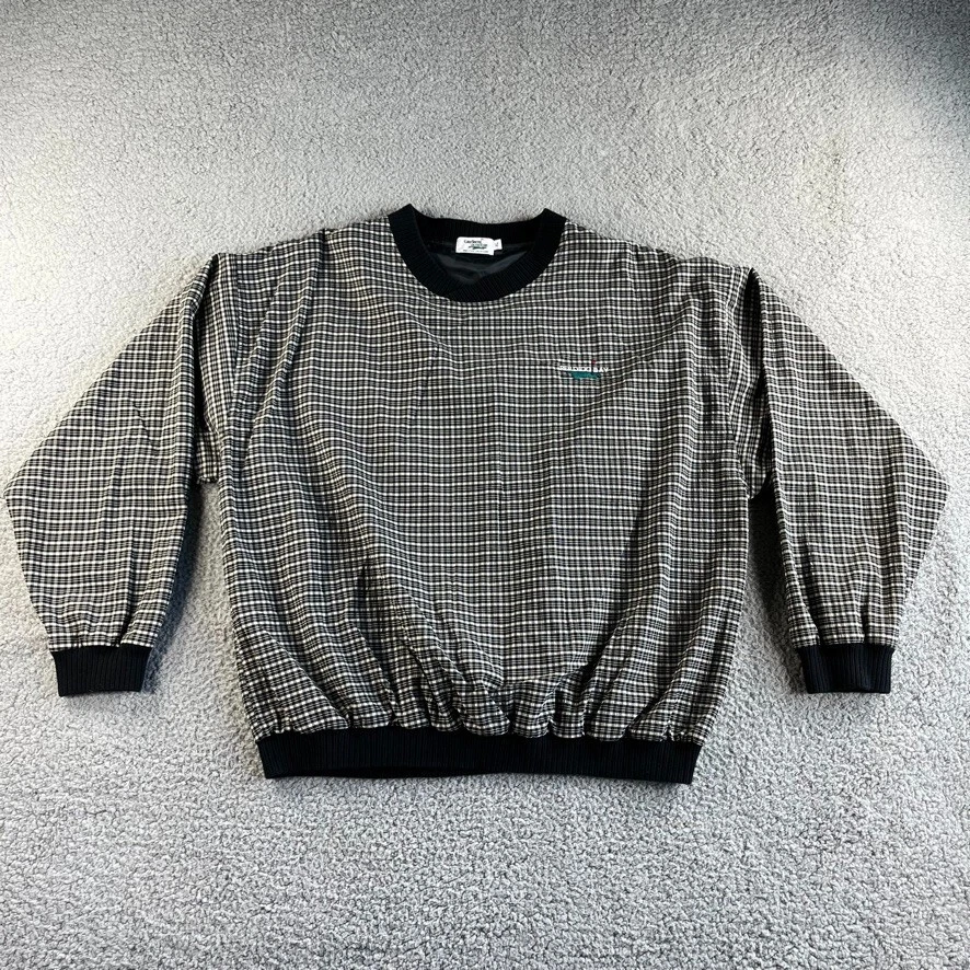 NEW Vintage GolfSouth Jacket Mens XL Black Check Windbreaker Golf Pullover USA
Opens in a new window