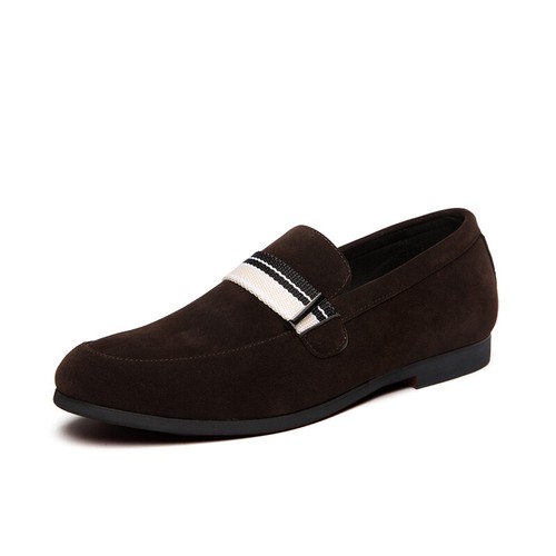 Zapatos de salón de cuero de ocio para hombre sin cordones informales negocios club nocturno punta puntiaguda - Imagen 10 de 24