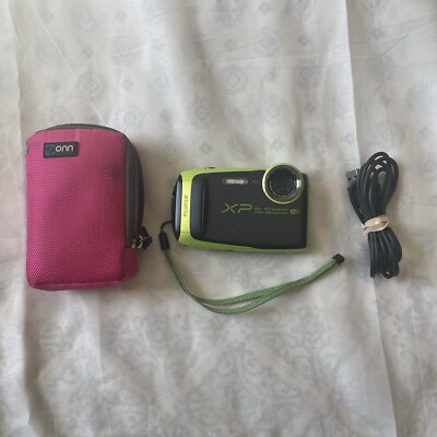 Fujifilm FinePix XP125 Digital Camera Green Water Shock Proof Tested With  Cable