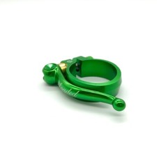 Loaded X-Lite 31.8 green Quick release QR aluminum seat clamp collar 24g