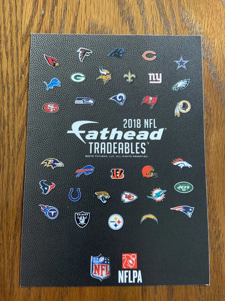 A.J. Mini tarjeta AJ GREEN 2018 Cincinnati Bengals uni con logotipo Fathead #31 L@K Foto 2 de 2