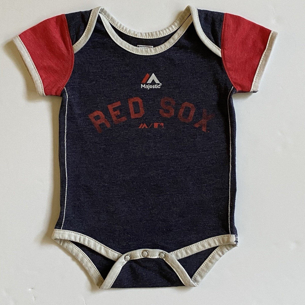 Boston Red Sox One Piece Size Months Baseball snap Top MLB