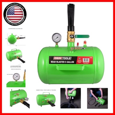 Durable Steel 5 Gallon Tire Bead Seater - Airtight Seal & Easy Carry Design