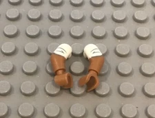 LEGO Dark Nougat Skin Minifig Arms and Hands with Short Sleeves