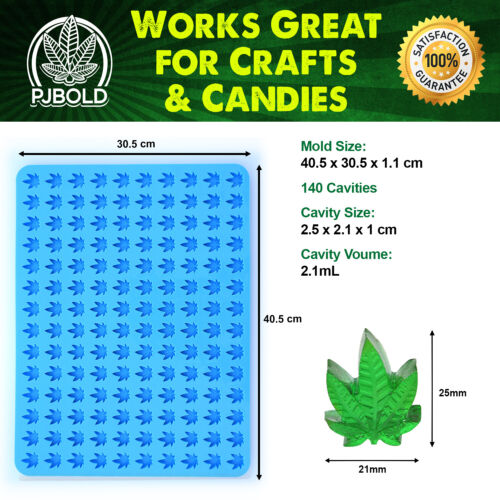 Stampo in silicone foglie di cannabis - mezzo foglio - Foto 2 di 6