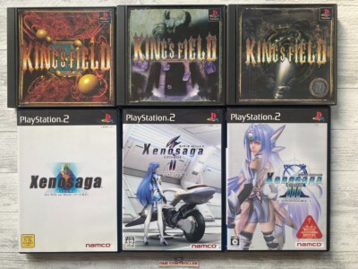 SONY PS 1 2 KING'S FIELD      & Xenosaga Episode     set from Japan