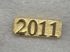 2011 Student Athlete Class Year Letterman Jacket Pin gold tone