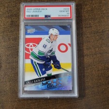 2020-21 Upper Deck Young Guns Olli Juolevi PSA 10 #222 Vancouver Canucks