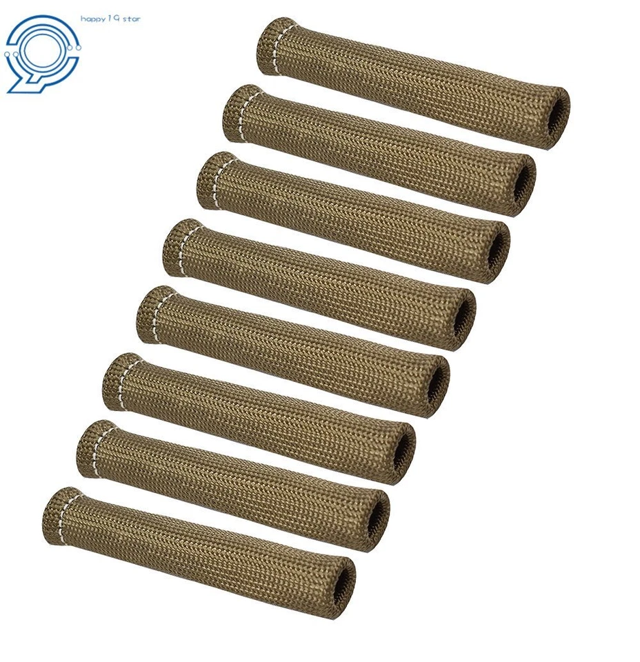 Titanio 1800° BUJÍA ALAMBRE BOTAS PROTECTOR TÉRMICO FUNDA SBC BBC 350 Foto 3 de 4