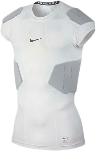 Nike MENS Pro Combat Hyperstrong Fitted 2 Pad Padded Football Shirt 839930-100