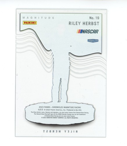 2023 Panini Chronicles Racing NASCAR No. 19 Magnitude Clear Riley Herbst - Picture 2 of 2