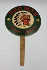 vintage Red Man chewing tobbacco hand fan 2 d...