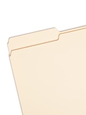 SMEAD FILE FOLDER WITH PROTECTION 1/3-CUT TAB LEGAL SIZE MANILA 100 PER BOX