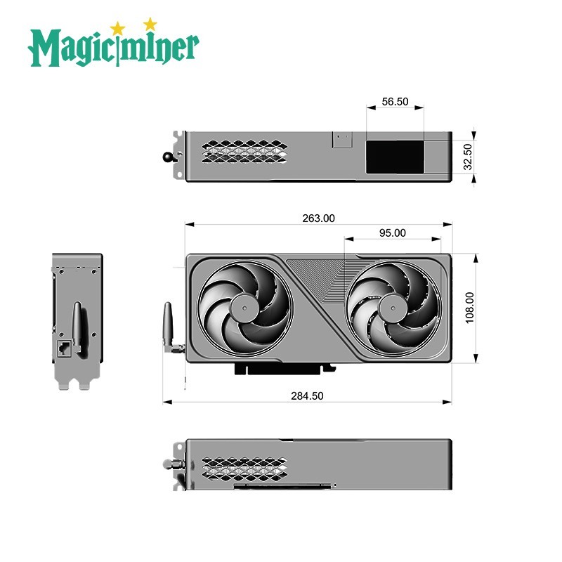 Magic Miner BG01 4.5Th/S SHA-256 WIFI Bitcoin BTC BCH Miner Solo Mining ...