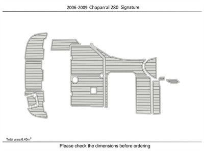 2006-2009 Chaparral 280 Signature DuraEVA Boat flooring