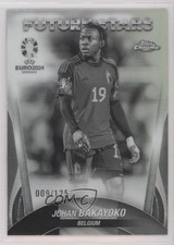 2024 Chrome UEFA Euro Future Stars Black & White Refractor Johan Bakayoko 14mf