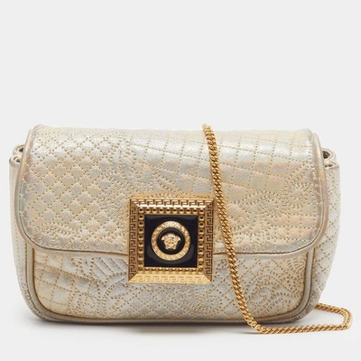 Versace Medusa Gold Barocco Leather Chain Bag